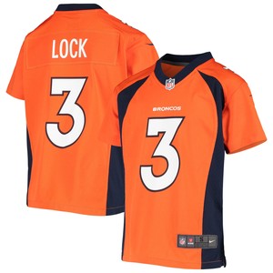 Drew Lock Denver Broncos Player Game Jersey Orange Nfl