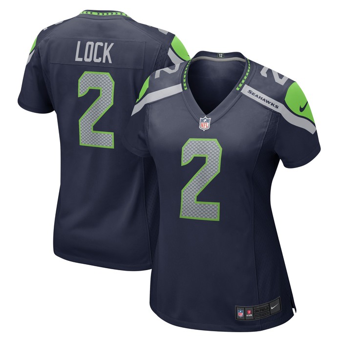 Drew Lock Seattle Seahawks Womens Game Jersey - College Navy Nfl