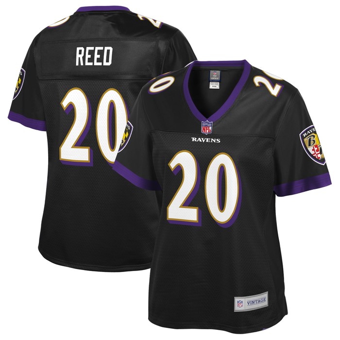 Ed Reed Baltimore Ravens Nfl Pro Line Womens Retired Player Jersey - Black Nfl