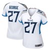 Eddie George Tennessee Titans Womens Retired Game Jersey - White Nfl