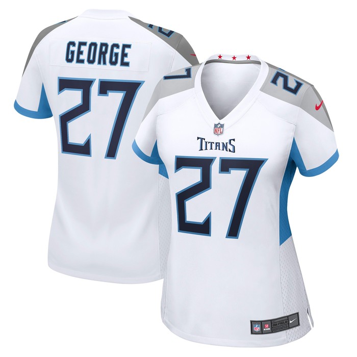 Eddie George Tennessee Titans Womens Retired Game Jersey - White Nfl