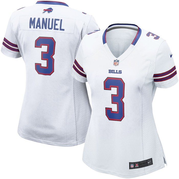 Ej Manuel Buffalo Bills Nike Womens Game Jersey - White