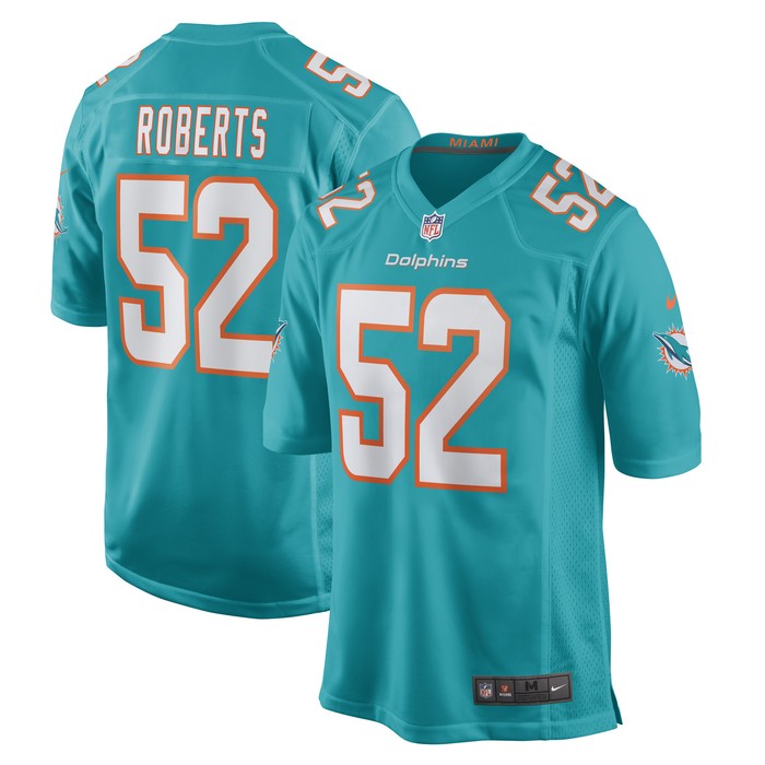 Elandon Roberts Miami Dolphins Game Player Jersey - Aqua Nfl