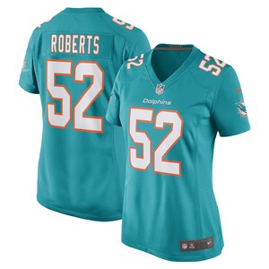 Elandon Roberts Miami Dolphins Womens Game Player Jersey - Aqua Nfl