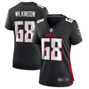 Elijah Wilkinson Atlanta Falcons Womens Game Jersey - Black Nfl