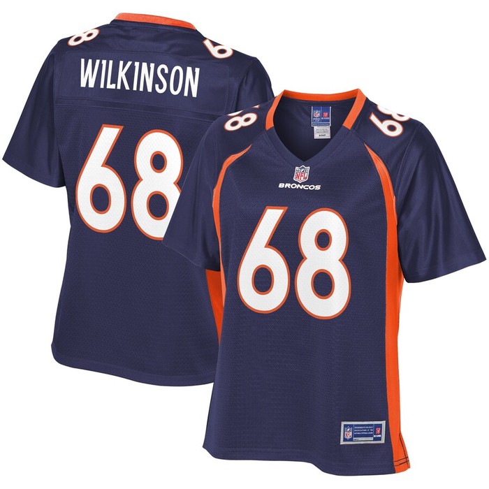 Elijah Wilkinson Denver Broncos Nfl Pro Line Womens Alternate Player Jersey - Navy