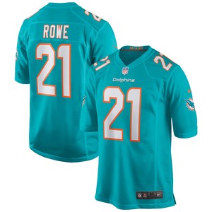 Eric Rowe Miami Dolphins Game Jersey - Aqua Nfl