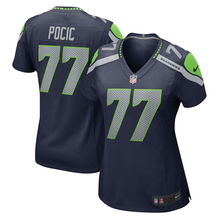 Ethan Pocic Seattle Seahawks Womens Game Jersey - College Navy Nfl