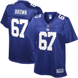 Evan Brown New York Giants Nfl Pro Line Womens Player Jersey - Royal