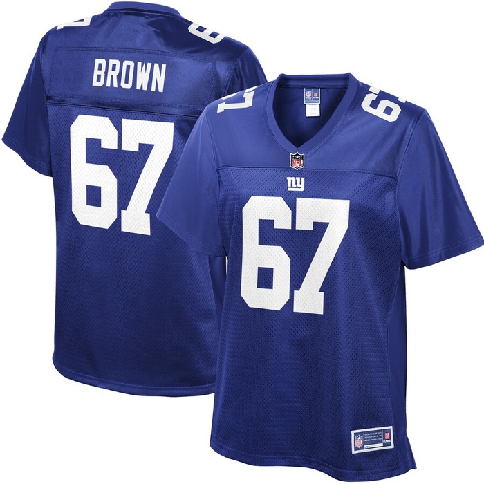 Evan Brown New York Giants Nfl Pro Line Womens Player Jersey - Royal