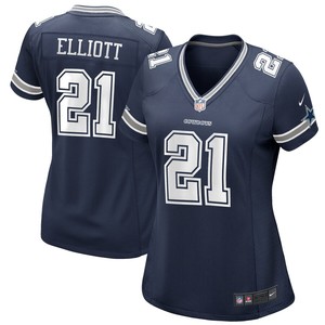 Ezekiel Elliott Dallas Cowboys Nike Womens Game Jersey - Navy