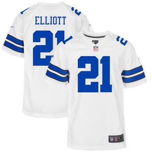 Ezekiel Elliott Dallas Cowboys Nike Youth Game Jersey - White