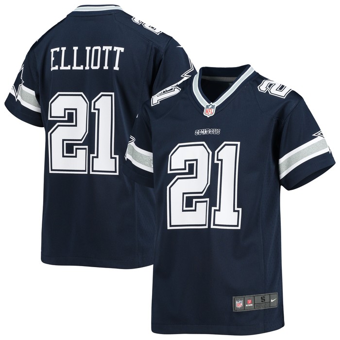 Ezekiel Elliott Dallas Cowboys Player Game Jersey Navy Nfl