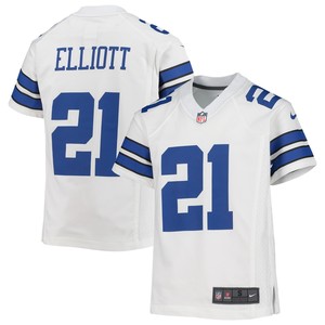 Ezekiel Elliott Dallas Cowboys Player Game Jersey - White Nfl