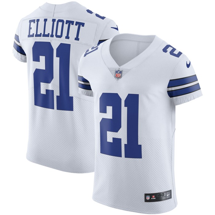 Ezekiel Elliott Dallas Cowboys Vapor Elite Jersey - White Nfl