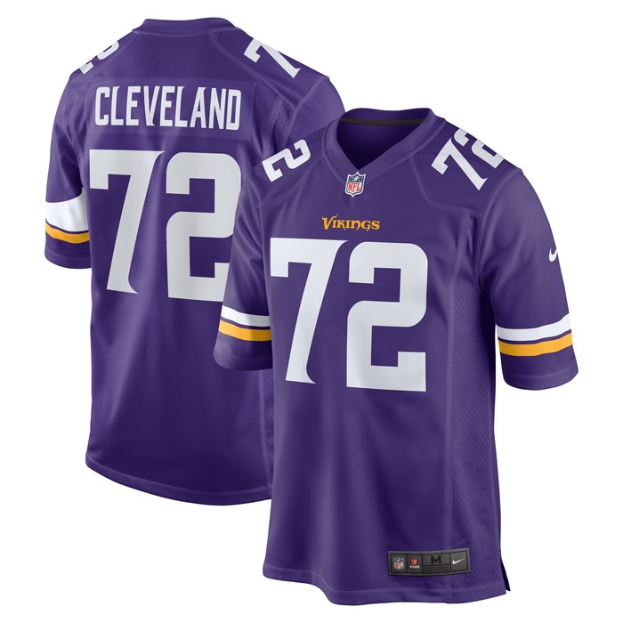 Ezra Cleveland Minnesota Vikings Game Jersey - Purple Nfl