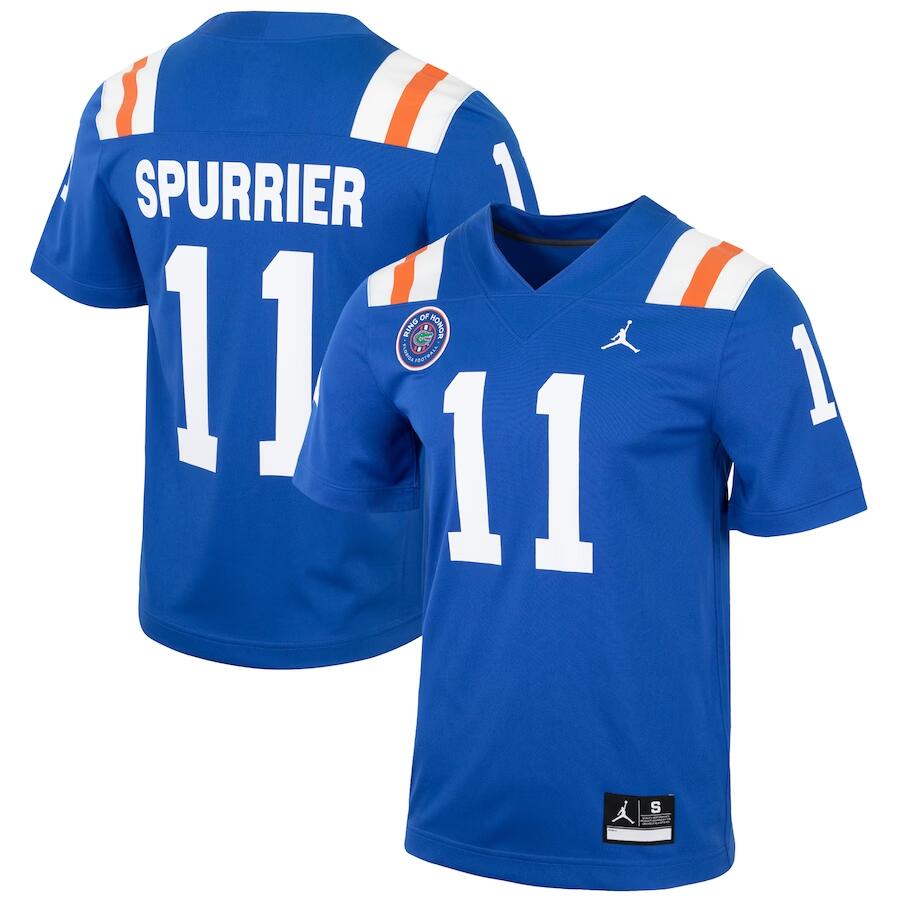 Florida Gators #11 Steve Spurrier Royal Stitched Jersey - Cocomos