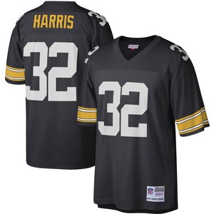 Franco Harris Pittsburgh Steelers Mitchell And Ness Legacy Replica Jersey Black Nfl