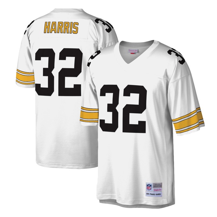 Franco Harris Pittsburgh Steelers Mitchell & Ness Legacy Replica Jersey - White Nfl - Cocomos