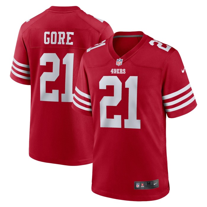 Frank Gore San Francisco 49ers Retired Player Game Jersey - Scarlet Nfl