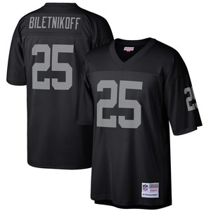 Fred Biletnikoff Las Vegas Raiders Mitchell & Ness Retired Player Legacy Replica Jersey - Black Nfl