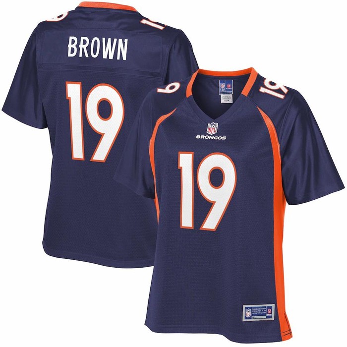 Fred Brown Denver Broncos Nfl Pro Line Womens Alternate Player Jersey - Navy