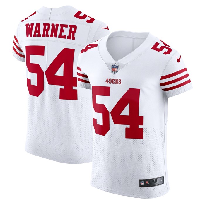 Fred Warner San Francisco 49ers Vapor Elite Jersey White Nfl