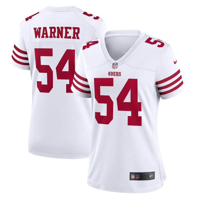 Fred Warner San Francisco 49ers Womens Player Game Jersey - White Nfl