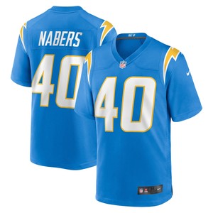 Gabe Nabers Los Angeles Chargers Team Game Jersey - Powder Blue Nfl