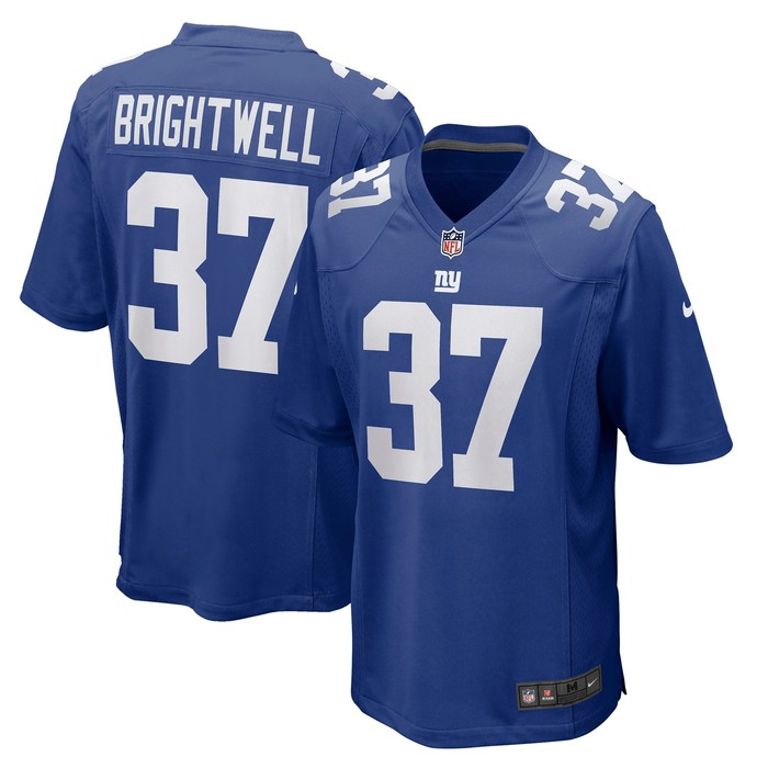 Gary Brightwell New York Giants Game Player Jersey - Royal Nfl