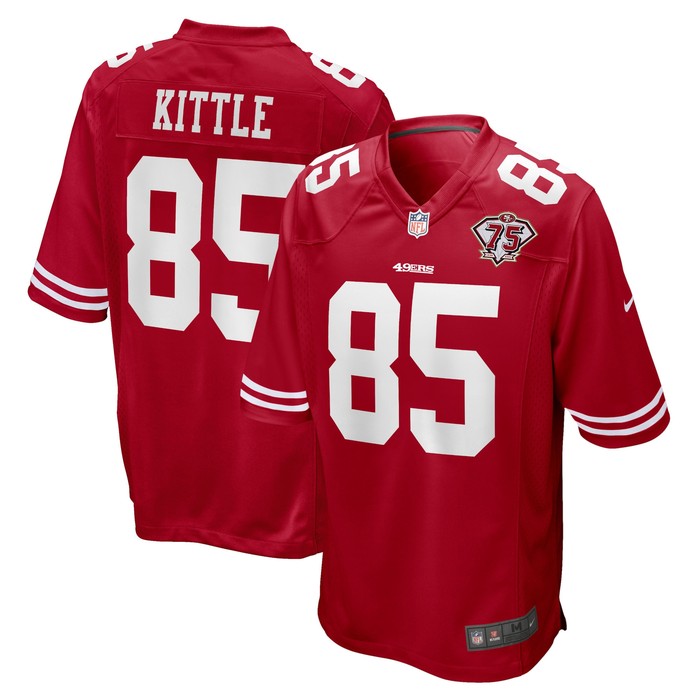 George Kittle San Francisco 49ers 75th Anniversary Game Jersey - Scarlet Nfl