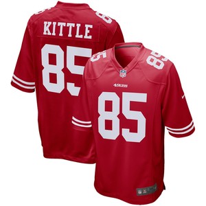 George Kittle San Francisco 49ers Game Player Jersey - Scarlet Nfl