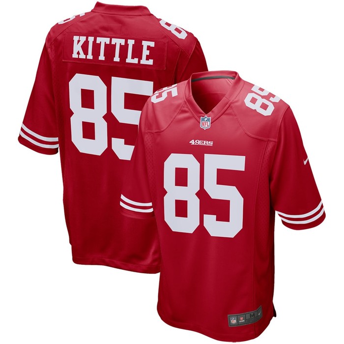 George Kittle San Francisco 49ers Game Player Jersey - Scarlet Nfl
