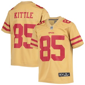 George Kittle San Francisco 49ers Inverted Team Game Jersey - Gold Nfl