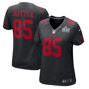 George Kittle San Francisco 49ers Nike Womens Super Bowl Liv Game Event Jersey - Black