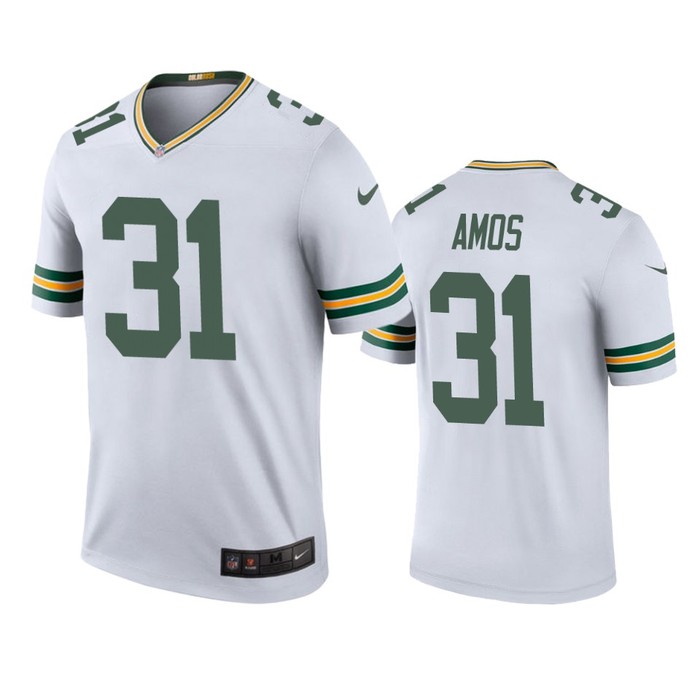 Green Bay Packers #31 Adrian Amos White Color Rush Legend Jersey - Mens