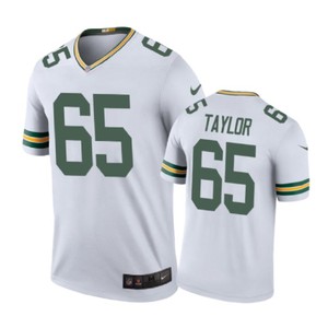 Green Bay Packers #65 Lane Taylor Nike Color Rush White Jersey