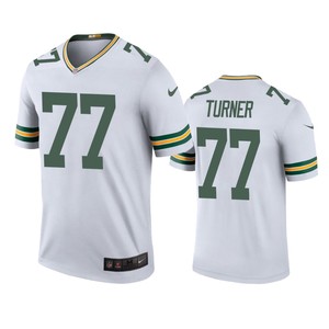 Green Bay Packers #77 Billy Turner White Color Rush Legend Jersey - Mens