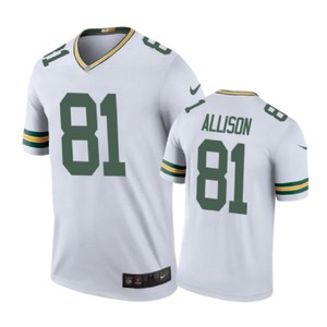 Green Bay Packers #81 Geronimo Allison Nike Color Rush White Jersey