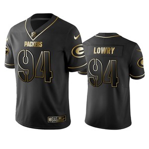 Green Bay Packers Dean Lowry Black Golden Edition 2019 Vapor Untouchable Limited Jersey - Mens