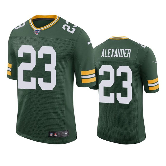 Green Bay Packers Jaire Alexander Green 100th Season Vapor Limited Jersey