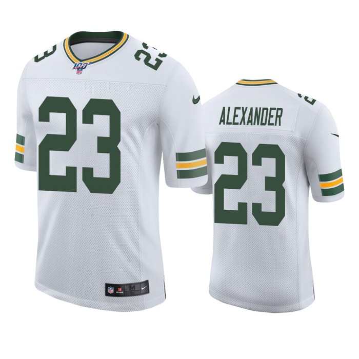 Green Bay Packers Jaire Alexander White 100th Season Vapor Limited Jersey - Cocomos