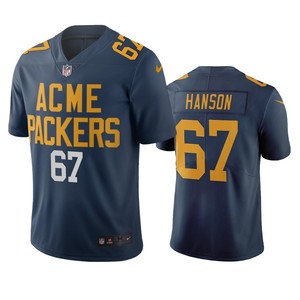 Green Bay Packers Jake Hanson Navy City Edition Vapor Limited Jersey