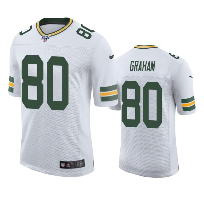 Green Bay Packers Jimmy Graham White 100th Season Vapor Limited Jersey