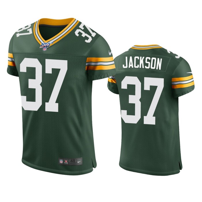 Green Bay Packers Josh Jackson Green 100th Season Vapor Elite Jersey