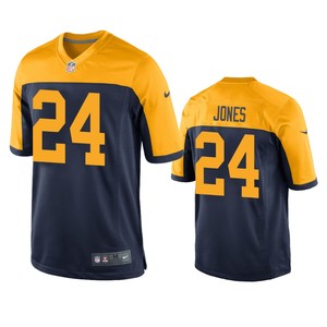 Green Bay Packers Josh Jones Navy Throwback Game Jersey