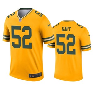 Green Bay Packers Rashan Gary Gold Inverted Legend Jersey