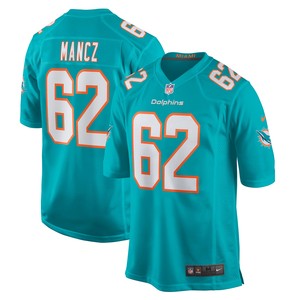 Greg Mancz Miami Dolphins Game Jersey - Aqua Nfl