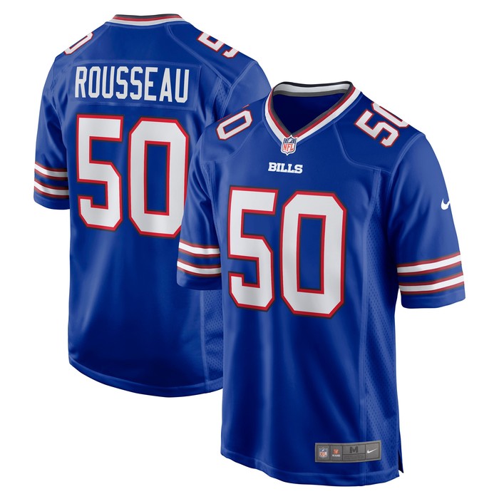 Gregory Rousseau Buffalo Bills Game Player Jersey - Royal Nfl