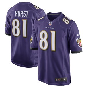 Hayden Hurst Baltimore Ravens Nike Game Jersey - Purple